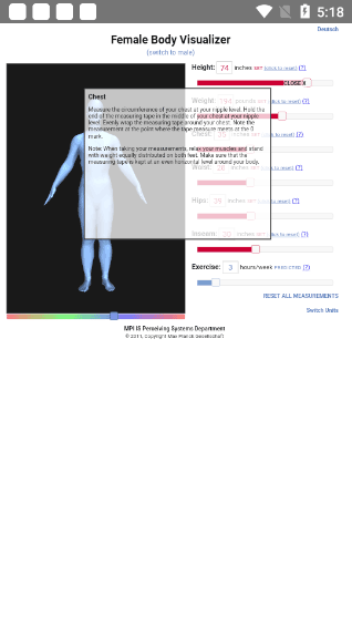 BodyVisualizer身材模拟器中文版截图1