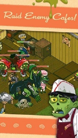 僵尸餐厅安卓中文版(Zombie Cafe)截图1