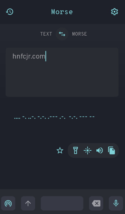 摩斯密码翻译器工具Morse截图3