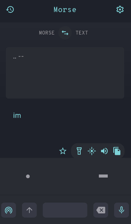 摩斯密码翻译器工具Morse截图1