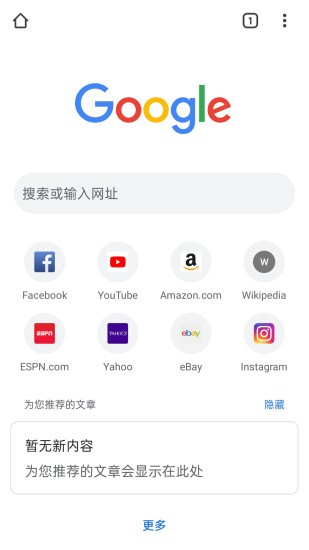 谷歌浏览器app(Chrome)截图1