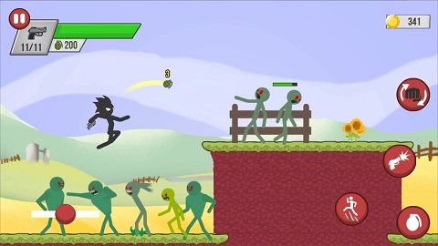 火柴人大战僵尸(Stick vs Zombies)截图1