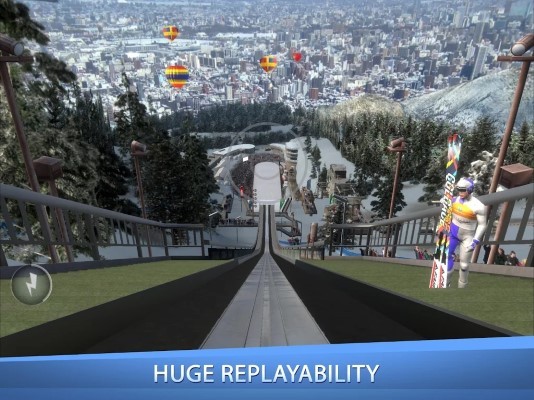 跳台滑雪大冒险游戏(ski jumping pro)截图1