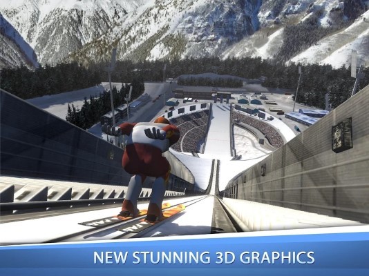 跳台滑雪大冒险游戏(ski jumping pro)截图3