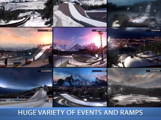 跳台滑雪大冒险游戏(ski jumping pro)截图4