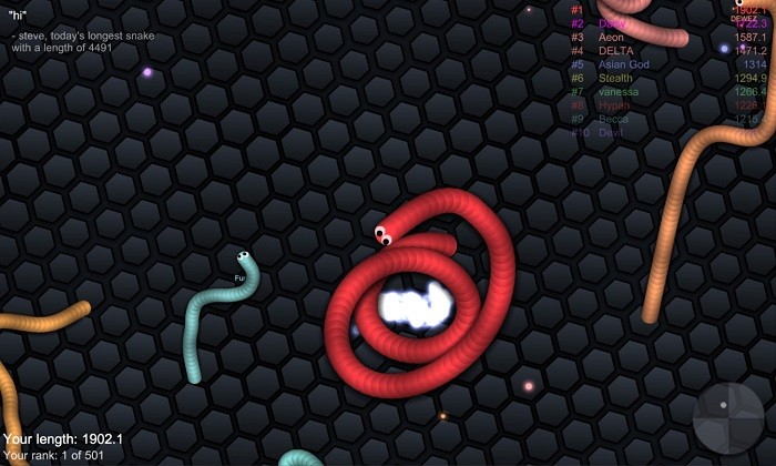 贪吃蛇蛇王游戏(slither.io)截图2