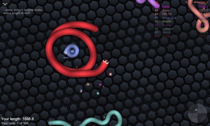 贪吃蛇蛇王游戏(slither.io)截图3