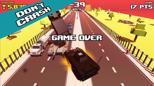 疯狂的道路坦克横撞游戏(crazy road tank rampage)截图4
