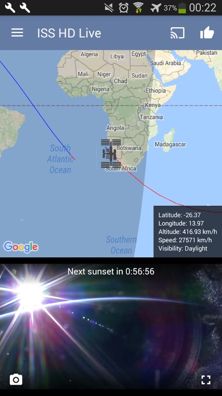 国际空间站高清实况观看地球实况截图3