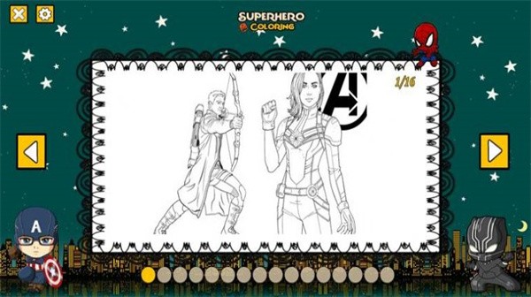 超级英雄色彩官方版(superhero coloring)截图3