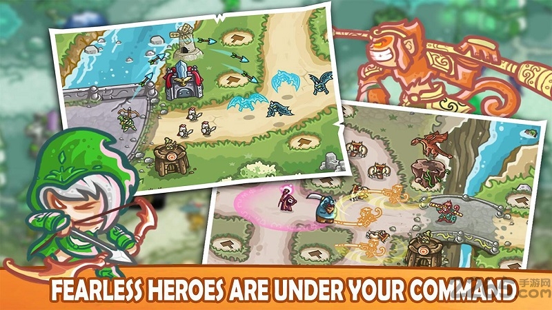 王国保卫战英雄传奇内购破解版(Kingdom Defense)截图1