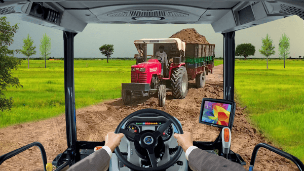 拖拉机手推车越野游戏(tractor trolly offroad)截图3