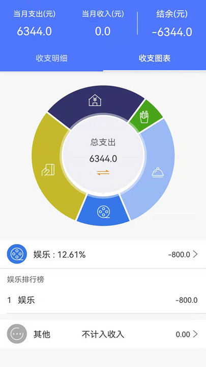 流水记账app截图1