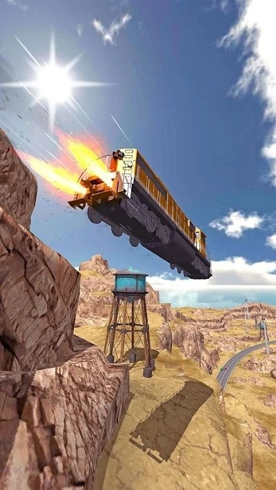 火车坡道跳跃官方版(train ramp jumping)截图2