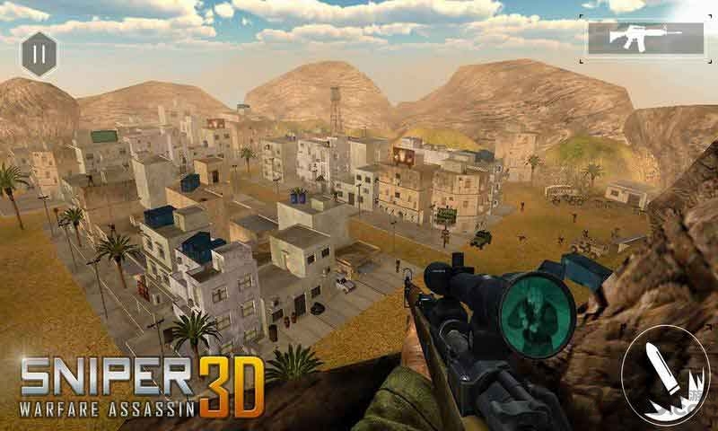 狙击战杀手游戏(sniper warfare assassin 3d)截图4