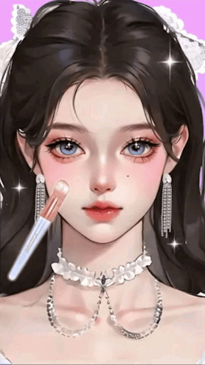 少女美妆模拟游戏截图3