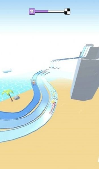 滑梯翻转游戏(Water slide flip)截图1