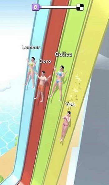 滑梯翻转游戏(Water slide flip)截图2