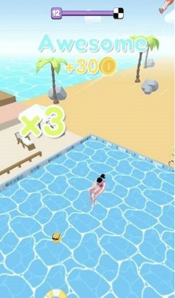 滑梯翻转游戏(Water slide flip)截图3
