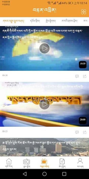 金格桑青海电视台截图4