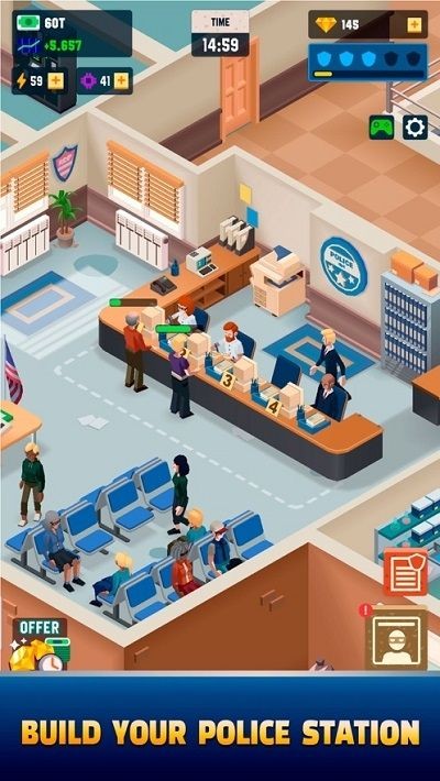闲散的警察大亨游戏(idle police tycoon)截图2