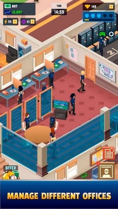 闲散的警察大亨游戏(idle police tycoon)截图3