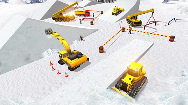 雪山挖掘机模拟器游戏截图2
