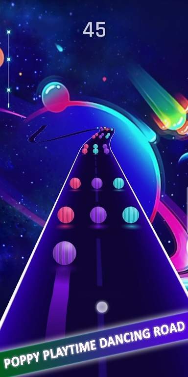 快乐滑球跑酷游戏(poppy playtime dancing ball color)截图1