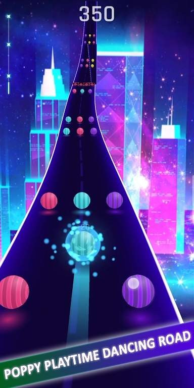 快乐滑球跑酷游戏(poppy playtime dancing ball color)截图2
