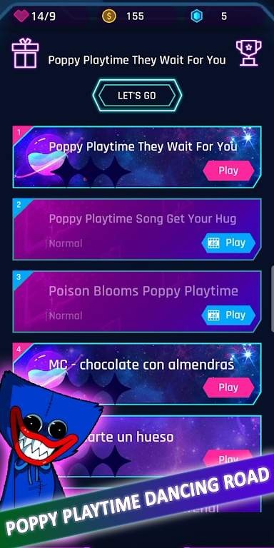 快乐滑球跑酷游戏(poppy playtime dancing ball color)截图3