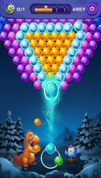 泡泡龙原始恐龙蛋最新版(bubble shooter)截图1