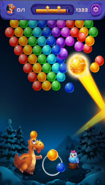 泡泡龙原始恐龙蛋最新版(bubble shooter)截图2