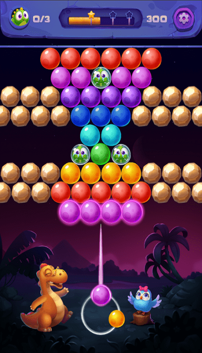 泡泡龙原始恐龙蛋最新版(bubble shooter)截图3