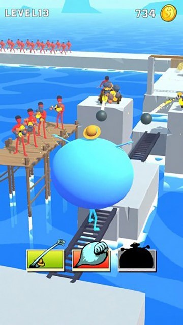 橡胶人的跑酷冒险游戏(blob inflate)截图2