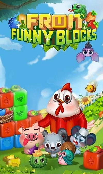 水果积木消除游戏(fruit funny blocks)截图1