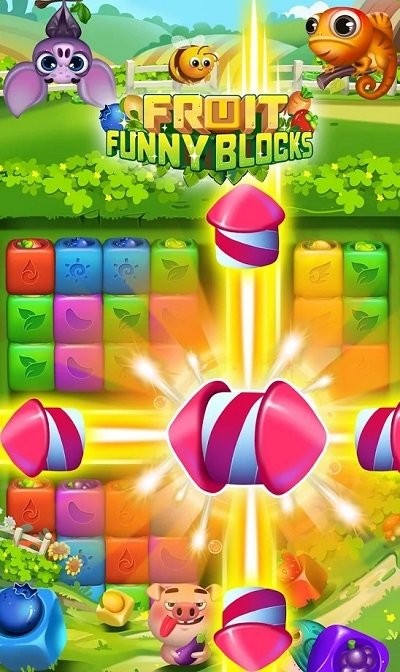 水果积木消除游戏(fruit funny blocks)截图2
