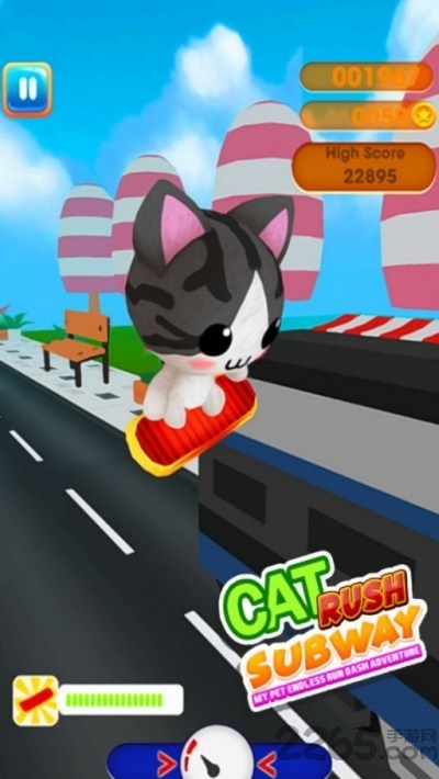 卡通猫无尽酷跑游戏截图1
