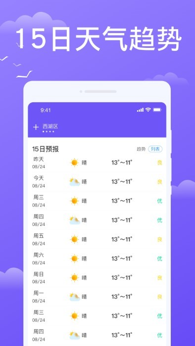 预享天气app截图3