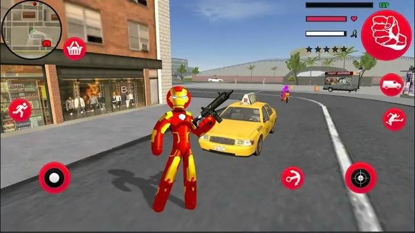 火柴人钢铁侠英雄游戏(iron stickman rope hero)截图2