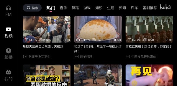 哔哩哔哩车机版官方版截图1