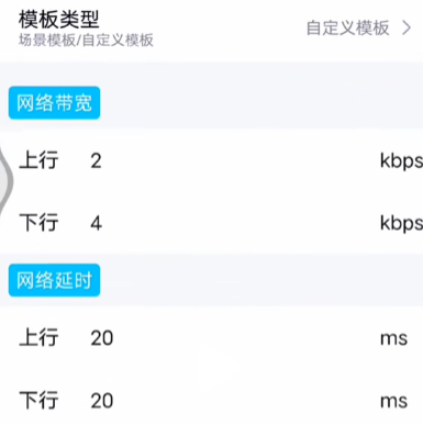 北辞弱网参数面板