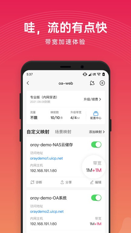 贝锐花生壳管理app截图4