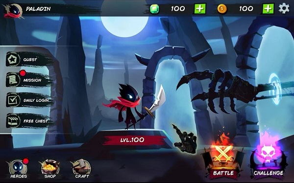 暗影火柴人侠客官方版(shadow stickman)截图1