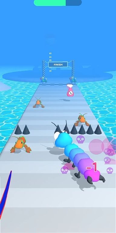 蜈蚣跑游戏(centipede run)截图2