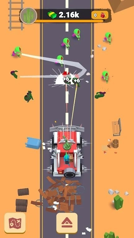 疯狂之路卡车大战僵尸游戏(mad road trucks vs zombies)截图2