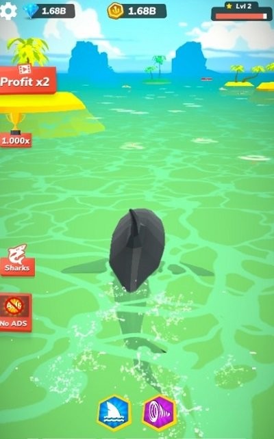 贪吃大白鲨游戏(Idle Shark)截图3