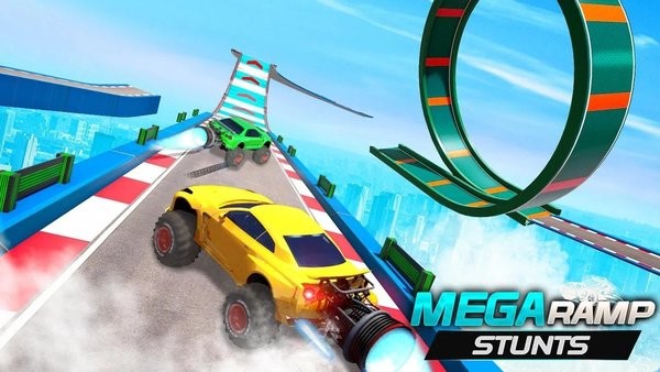 巨型匝道特技手机版(mega ramp stunts)截图3