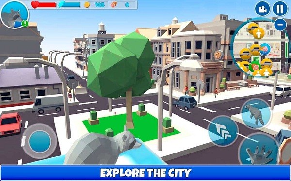浣熊冒险模拟器游戏(raccoon adventure city simulator 3d)截图2