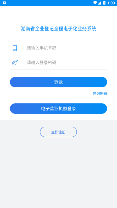 湖南企业登记全程电子化系统app截图2
