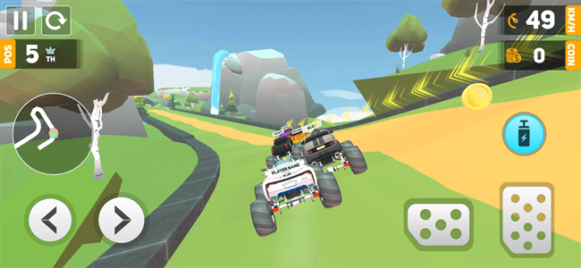 登山特技大师游戏(Mountain Car Racing)截图1